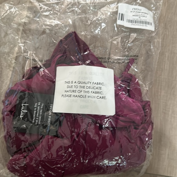 Lulus Satin Warp dress Purple Magneta Size XL - Picture 12 of 13